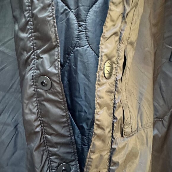 H&M Divided Hoodie Hooded Quilted Jacket Coat Black Puffy Men's Large - Picture 9 of 9